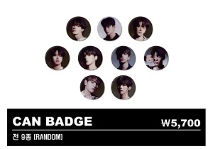 CAN BADGE(전 9종 랜덤 1개)